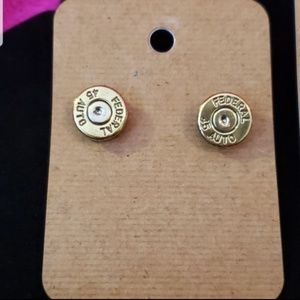 Handmade bullet earrings
